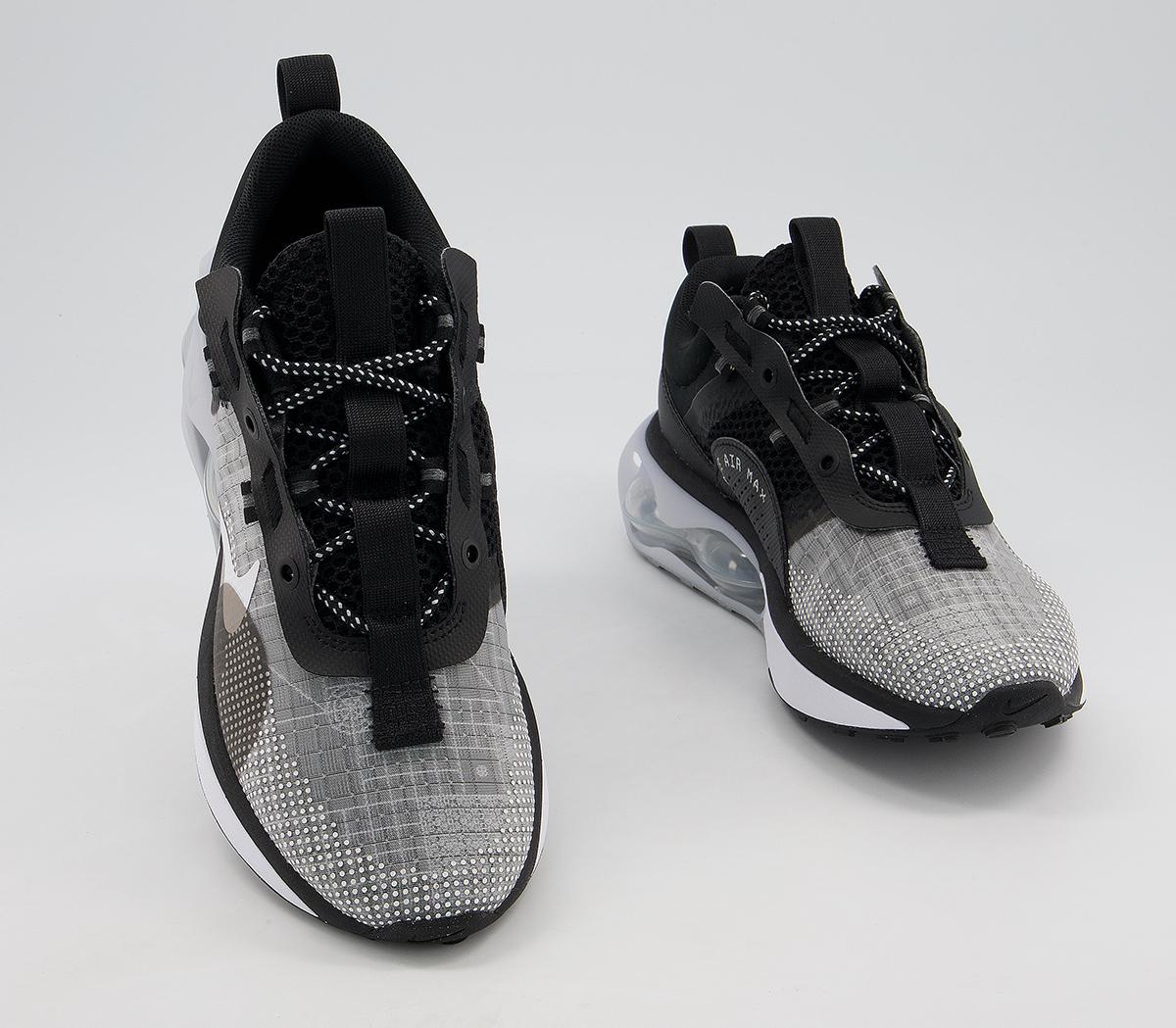 Nike Air Max 2021 Trainers Black White Silver Smoke Grey - Women's Trainers