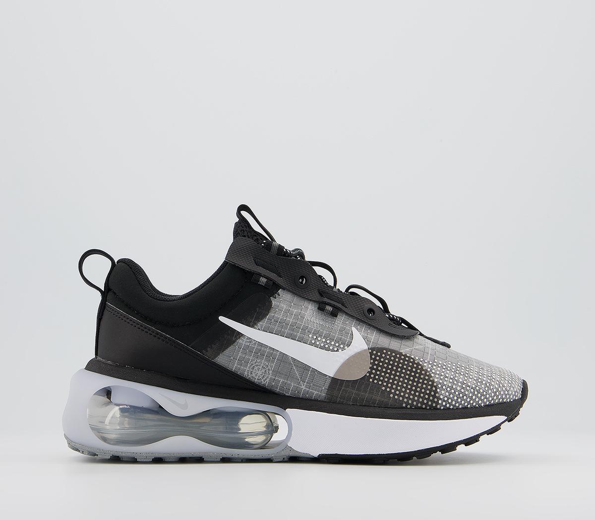 Nike Air Max 2021 Trainers Black White Silver Smoke Grey - Hers trainers