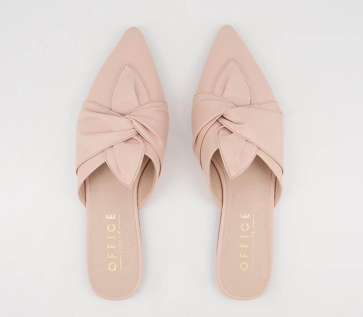 Office Franz Twisted Vamp Mules Office Franz Twisted Vamp Mules Pale Nude