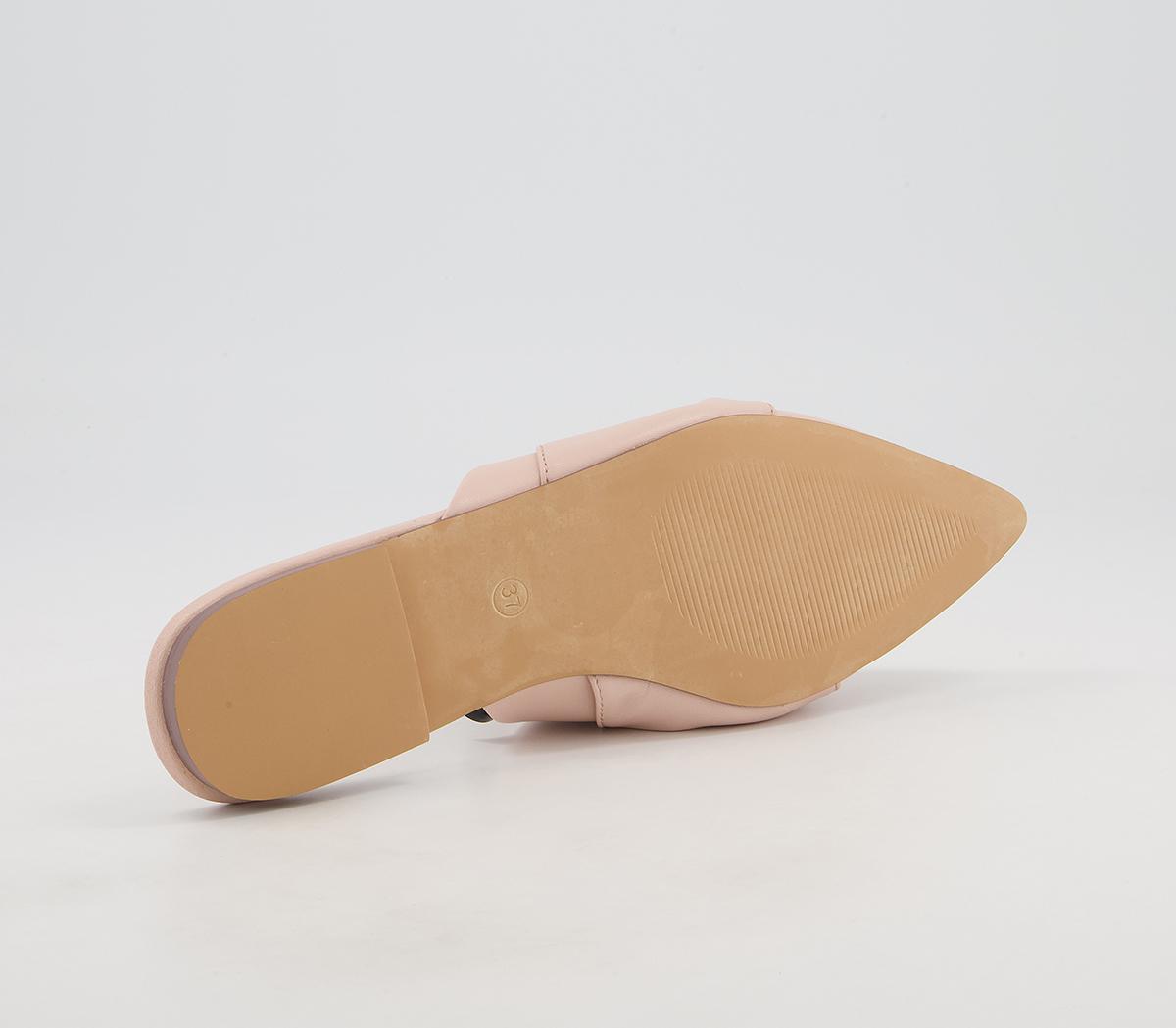 Office Franz Twisted Vamp Mules Office Franz Twisted Vamp Mules Pale Nude