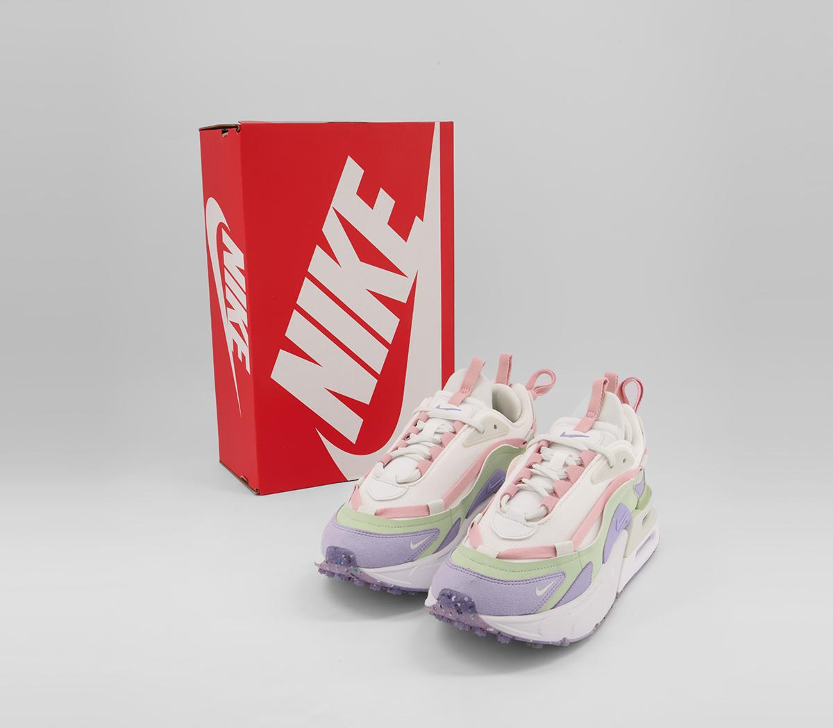 Nike Air Max Furyosa Trainers Nike Air Max Furyosa Trainers Summit White Purple Dawn Honeydew Spruce Aura Pink