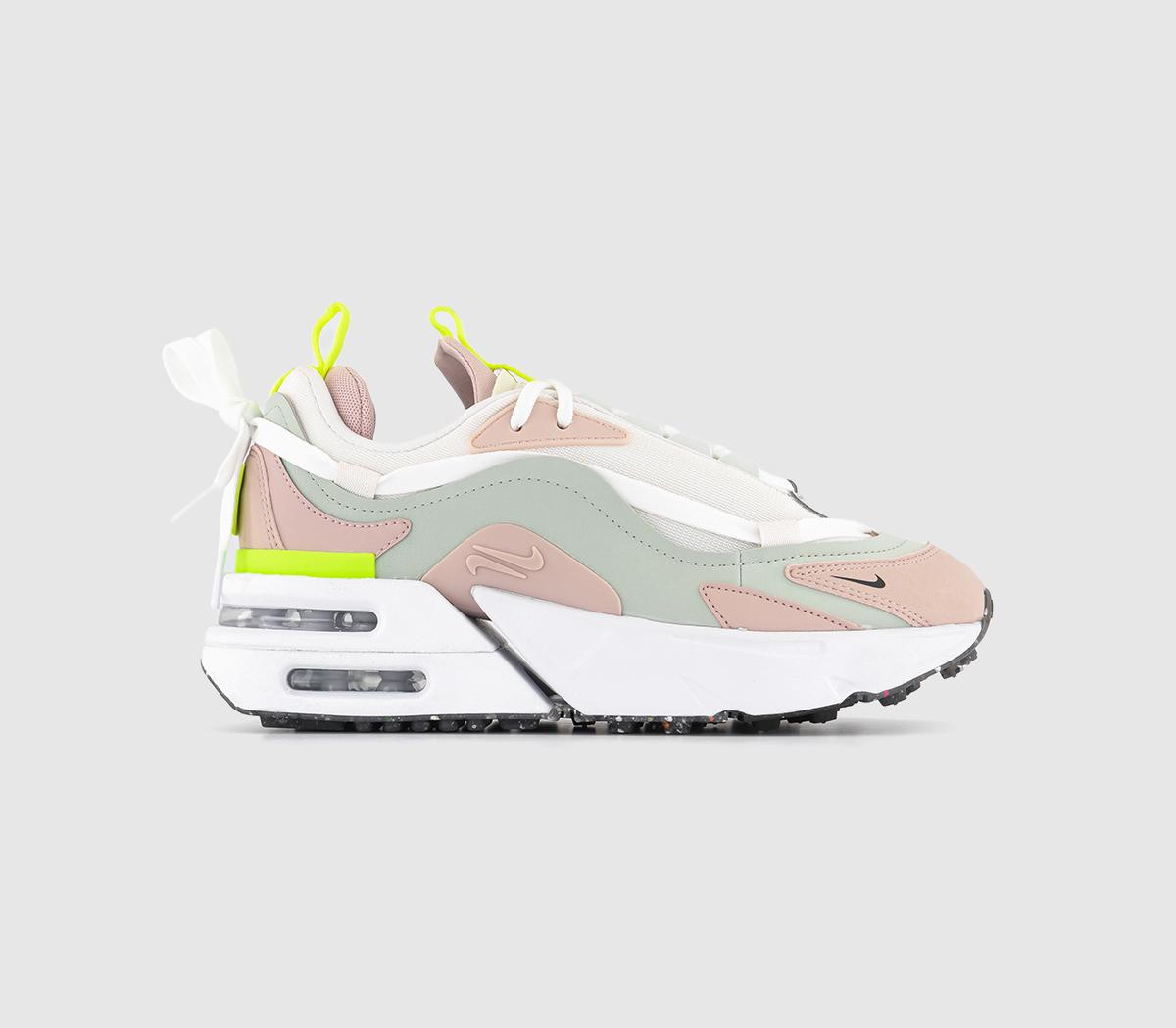 Pink and silver nike hotsell air max