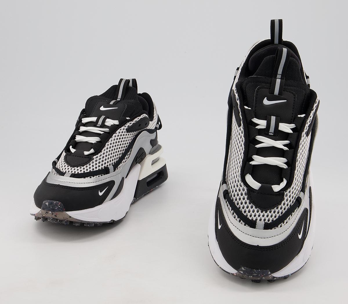 Nike Air Max Furyosa Trainers Nike Air Max Furyosa Trainers Metallic Silver Black White Sail