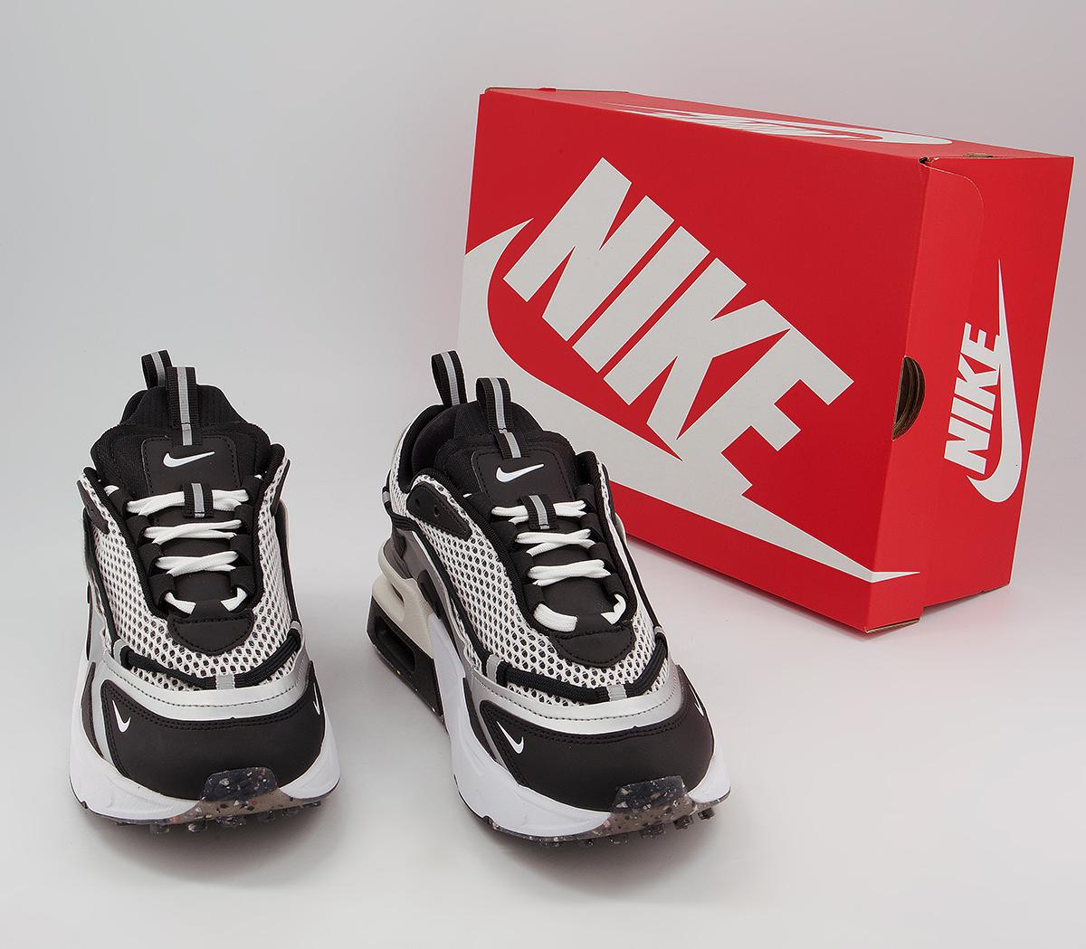 Nike Air Max Furyosa Trainers Nike Air Max Furyosa Trainers Metallic Silver Black White Sail