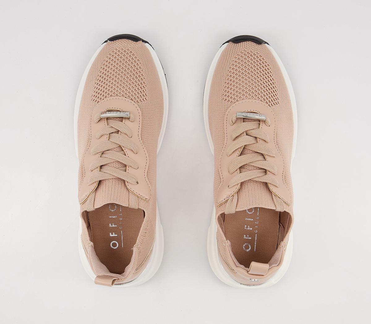 Office Forge Lace Up Runners Office Forge Lace Up Runners Nude Knit