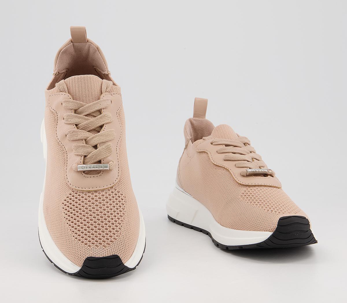 Office Forge Lace Up Runners Office Forge Lace Up Runners Nude Knit