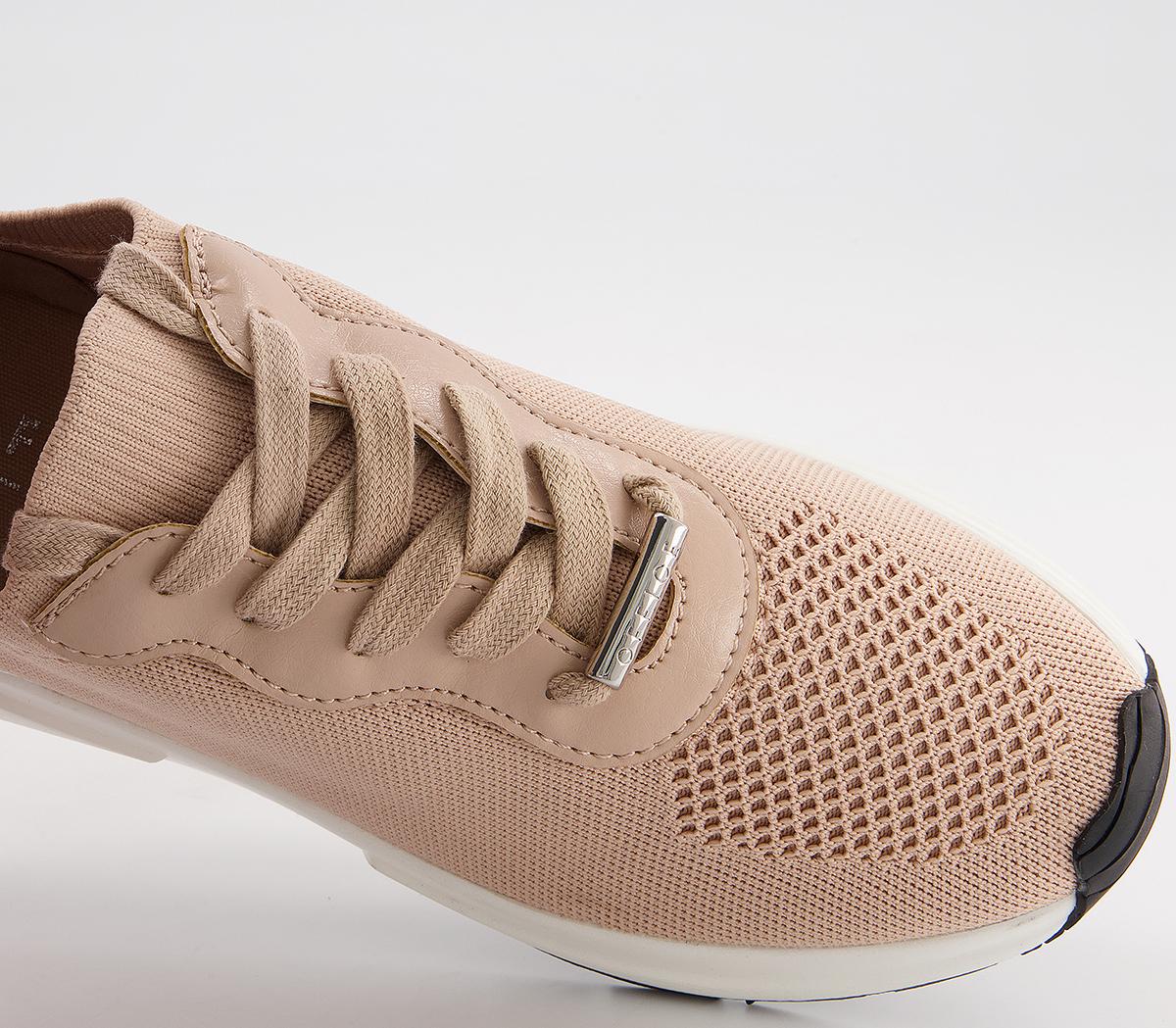 Office Forge Lace Up Runners Office Forge Lace Up Runners Nude Knit