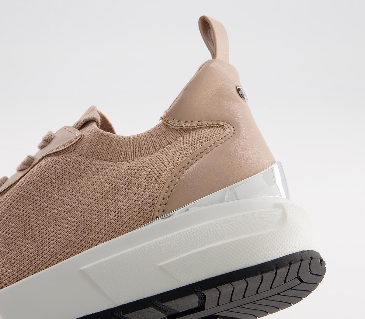 Office Forge Lace Up Runners Office Forge Lace Up Runners Nude Knit