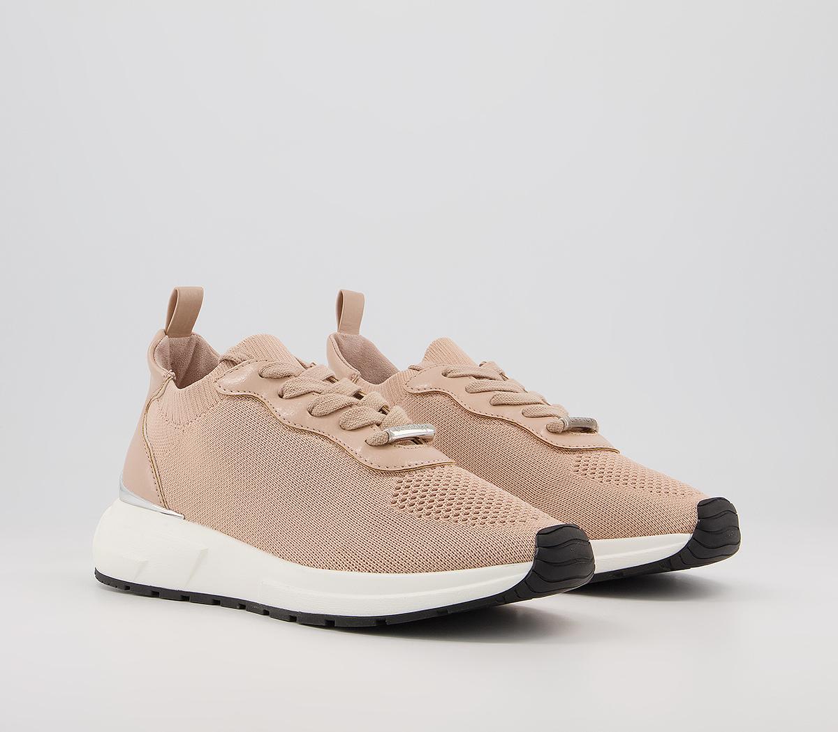 Office Forge Lace Up Runners Office Forge Lace Up Runners Nude Knit