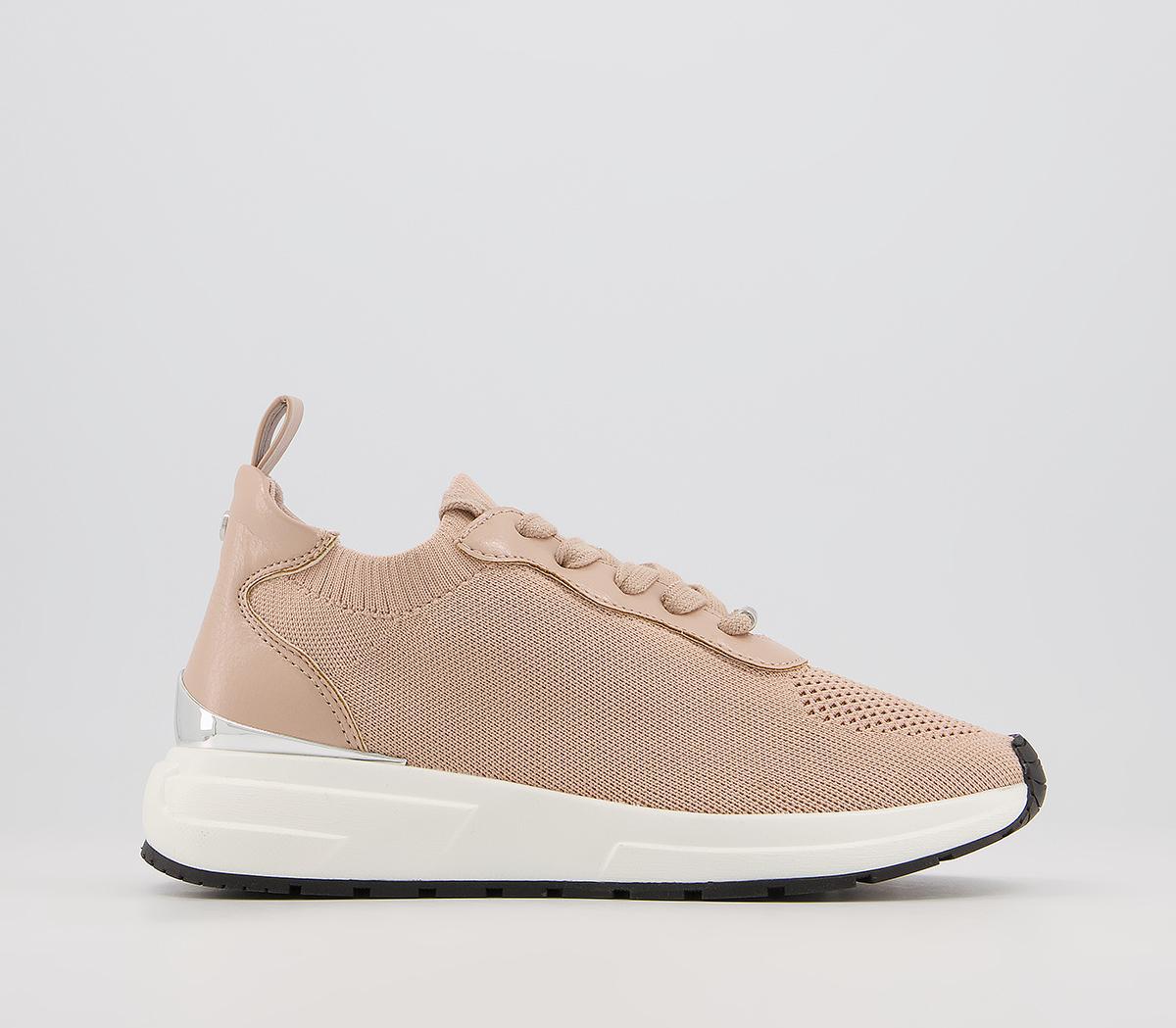 Office Forge Lace Up Runners Office Forge Lace Up Runners Nude Knit