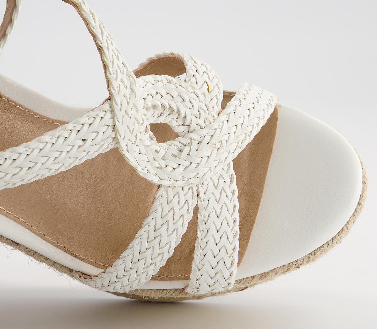 Office Hint Hint Glam Espadrille Wedges Office Hint Hint Glam Espadrille Wedges White