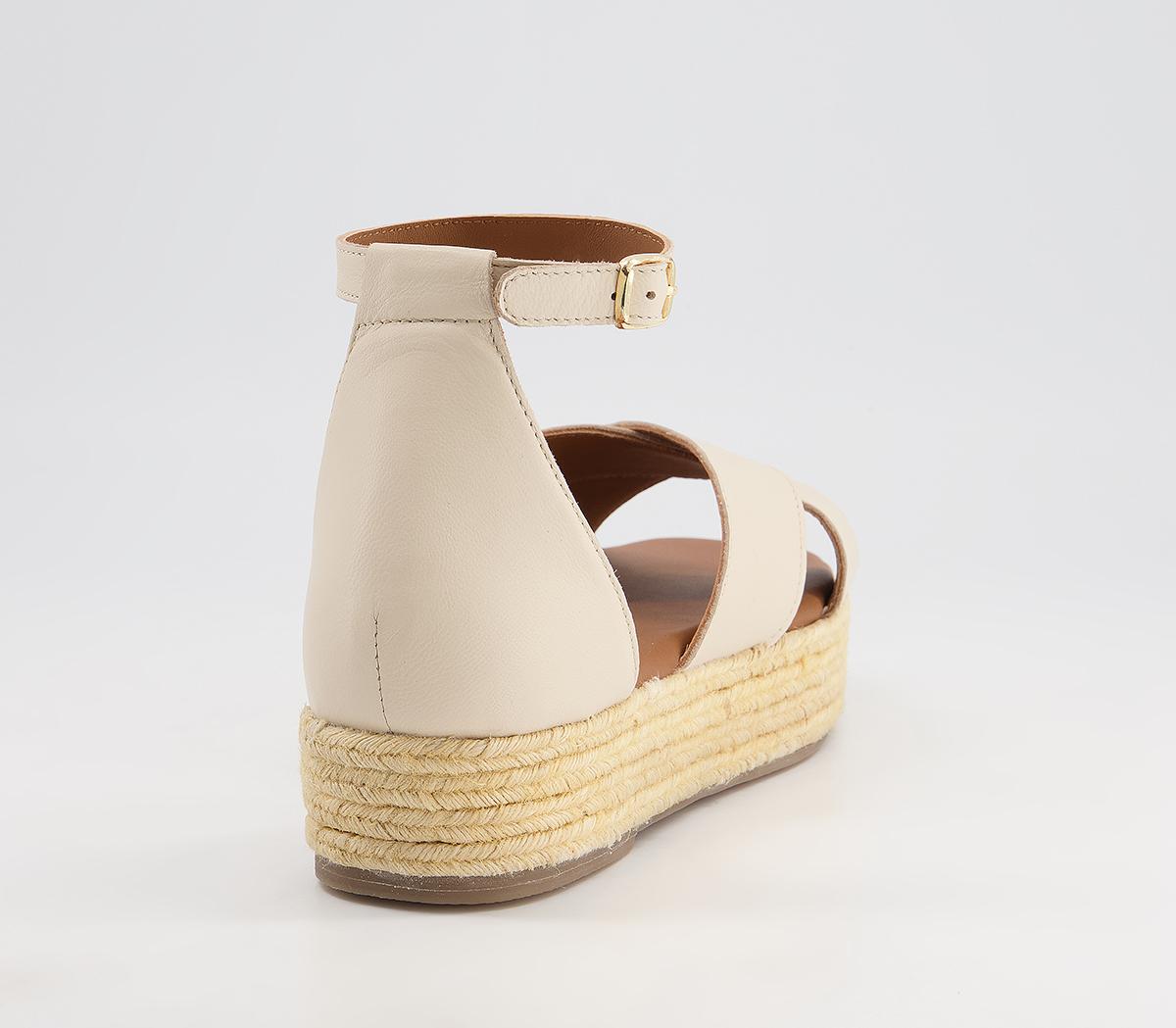 Office Malia Cross Vamp Espadrilles Office Malia Cross Vamp Espadrilles Bone Leather