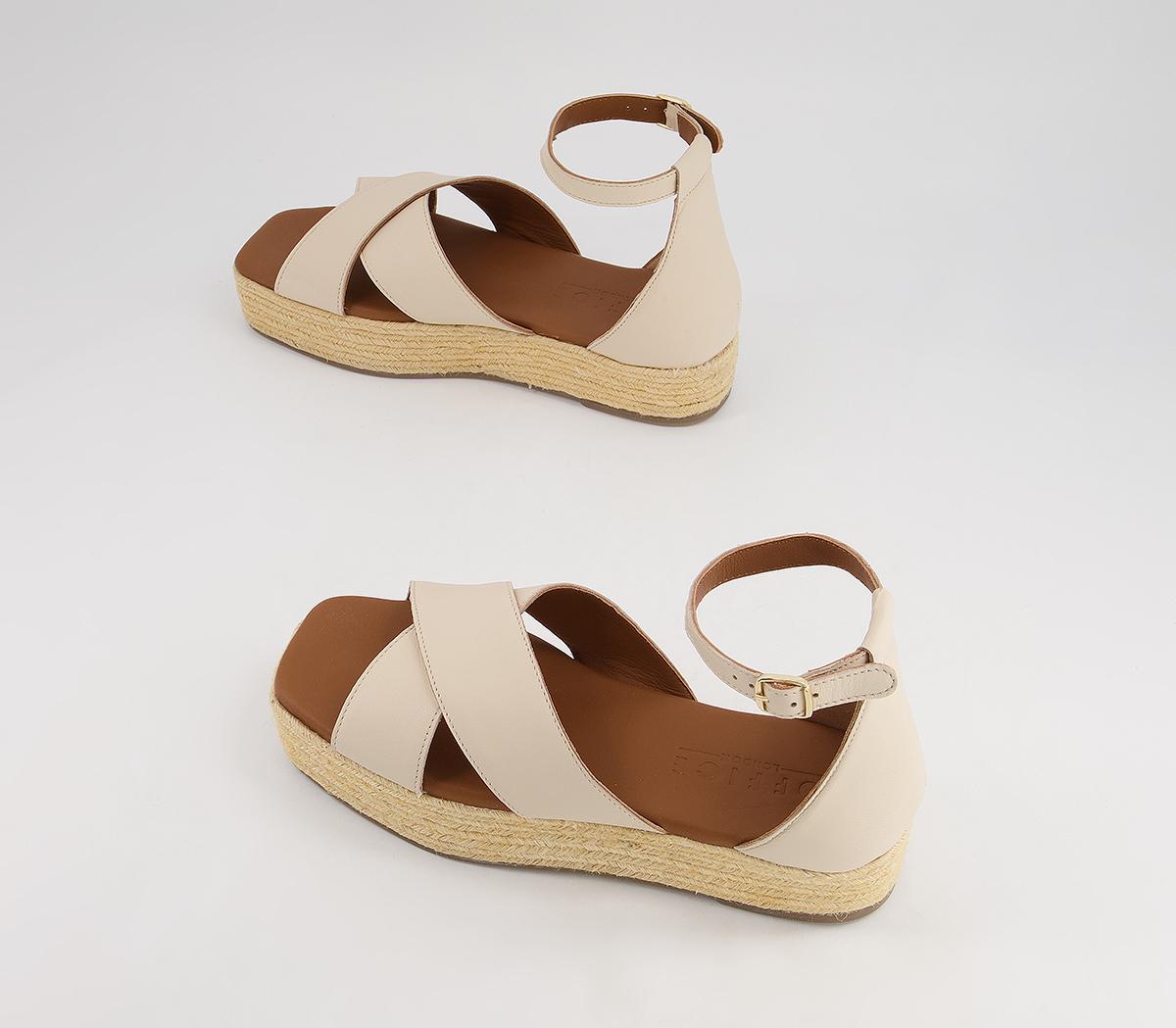 Office Malia Cross Vamp Espadrilles Office Malia Cross Vamp Espadrilles Bone Leather