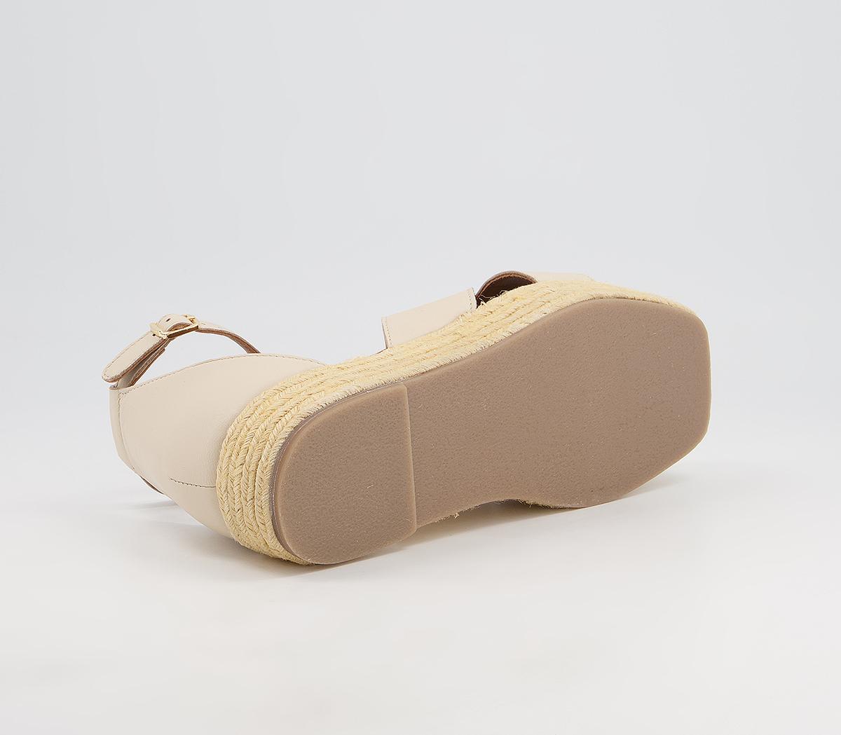 Office Malia Cross Vamp Espadrilles Office Malia Cross Vamp Espadrilles Bone Leather