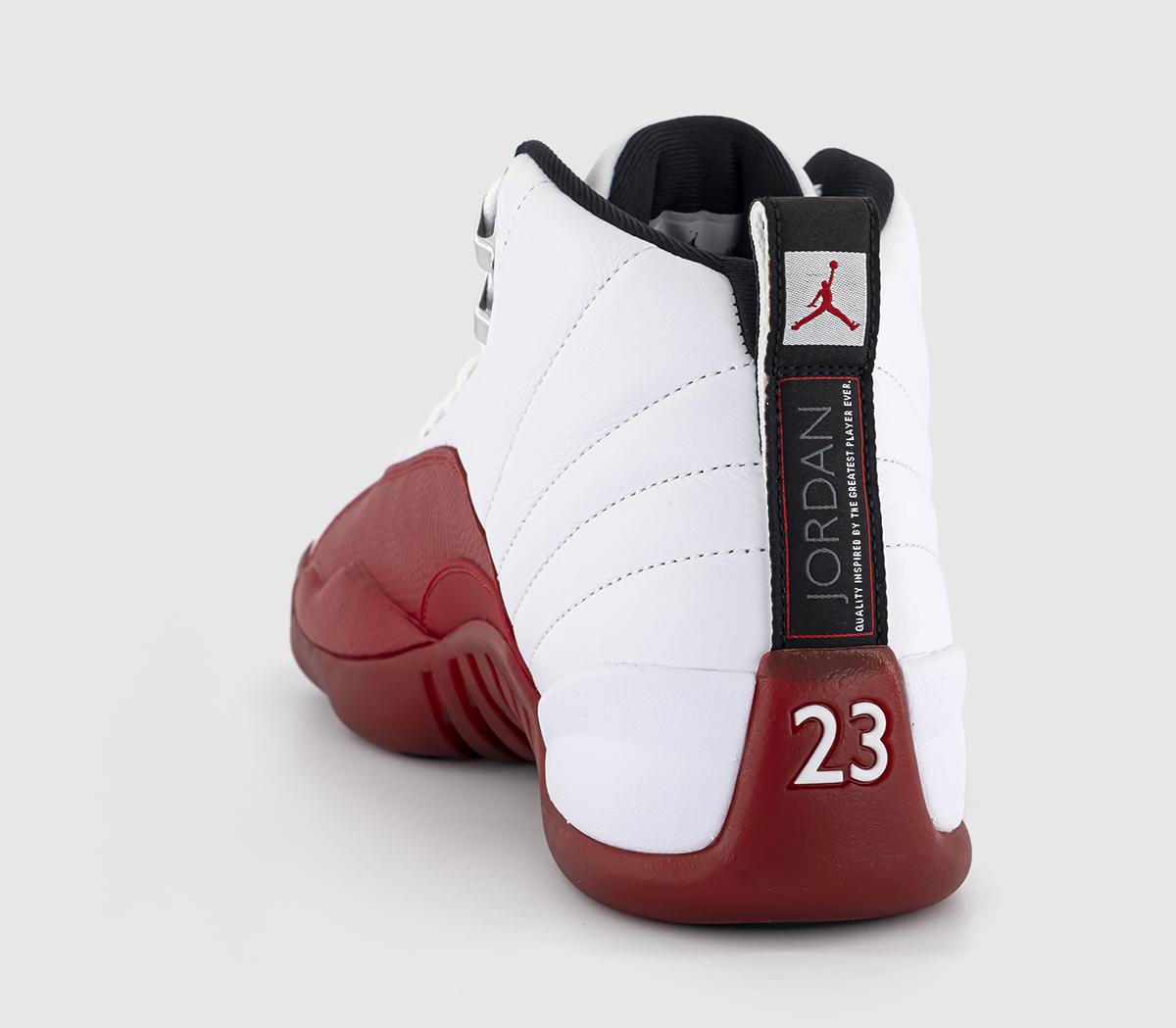 JordanAir Jordan 12 Retro TrainersWhite Black Varsity Red