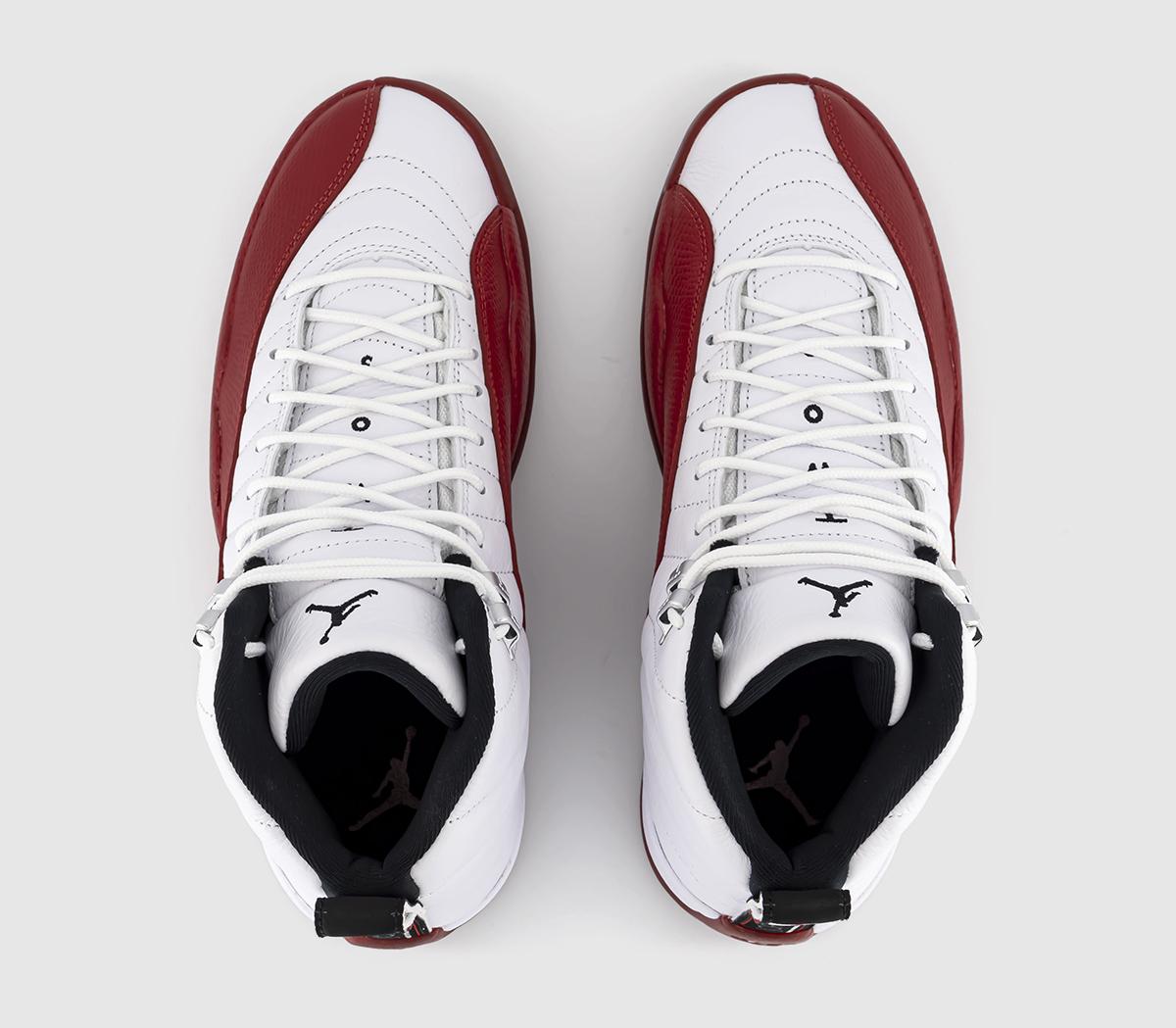 JordanAir Jordan 12 Retro TrainersWhite Black Varsity Red