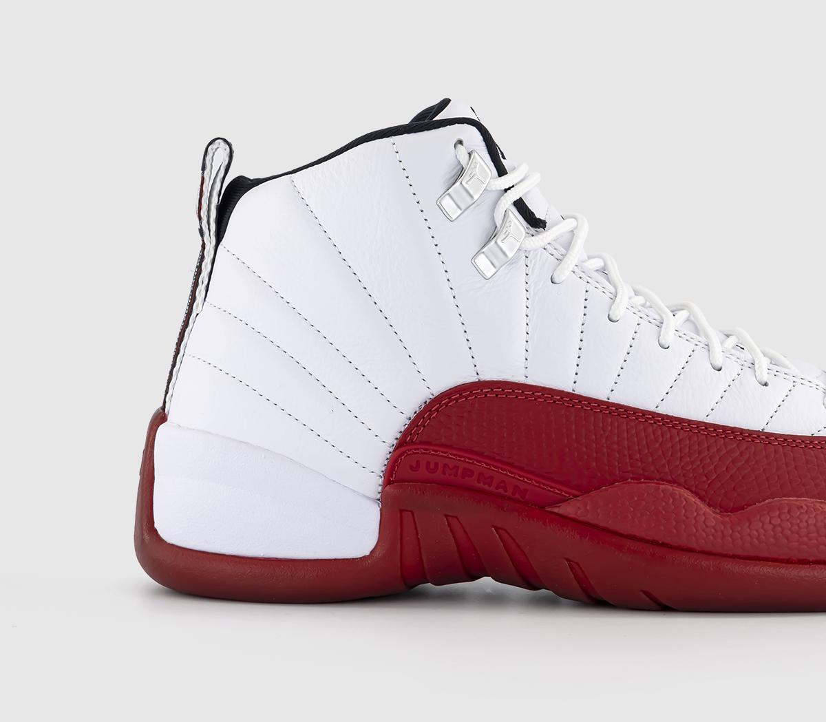 JordanAir Jordan 12 Retro TrainersWhite Black Varsity Red