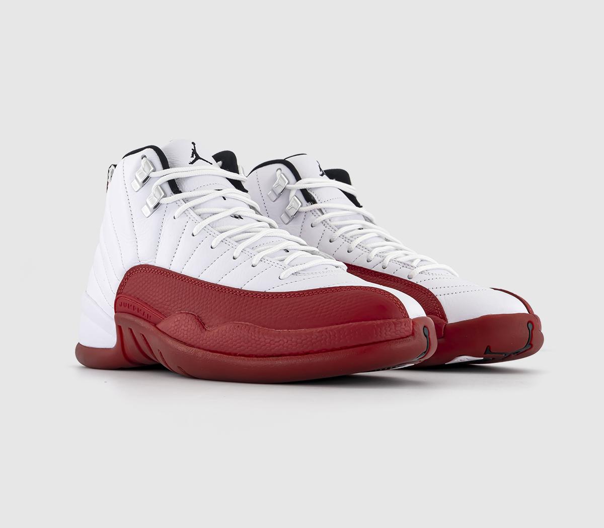 JordanAir Jordan 12 Retro TrainersWhite Black Varsity Red