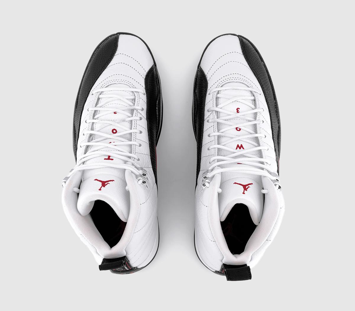 JordanAir Jordan 12 Retro TrainersWhite Gym Red Black
