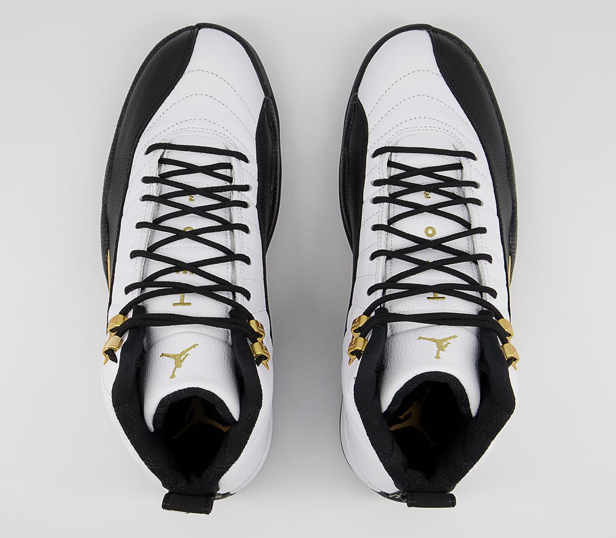 JordanAir Jordan 12 Retro TrainersWhite Metallic Gold Black