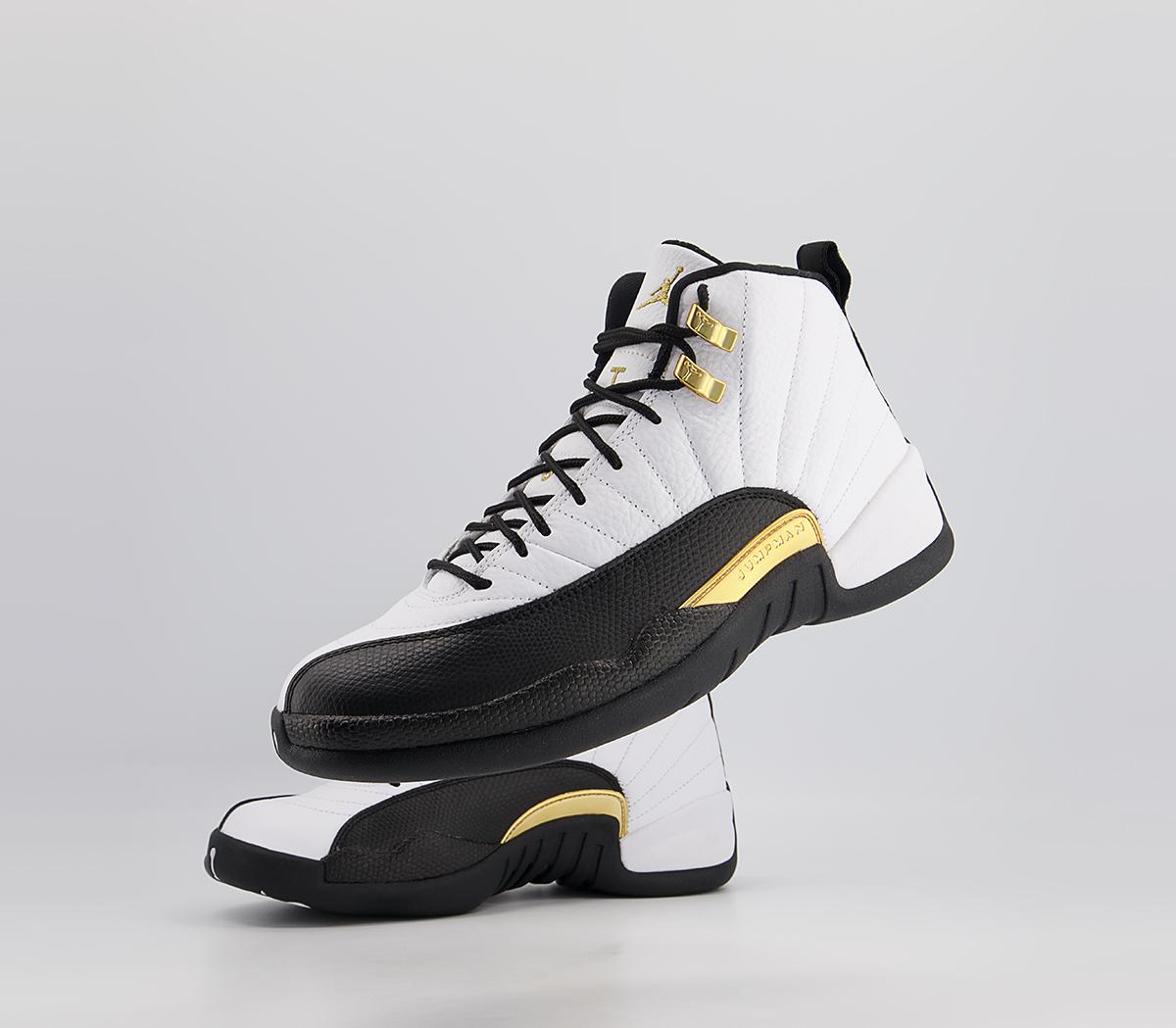 JordanAir Jordan 12 Retro TrainersWhite Metallic Gold Black