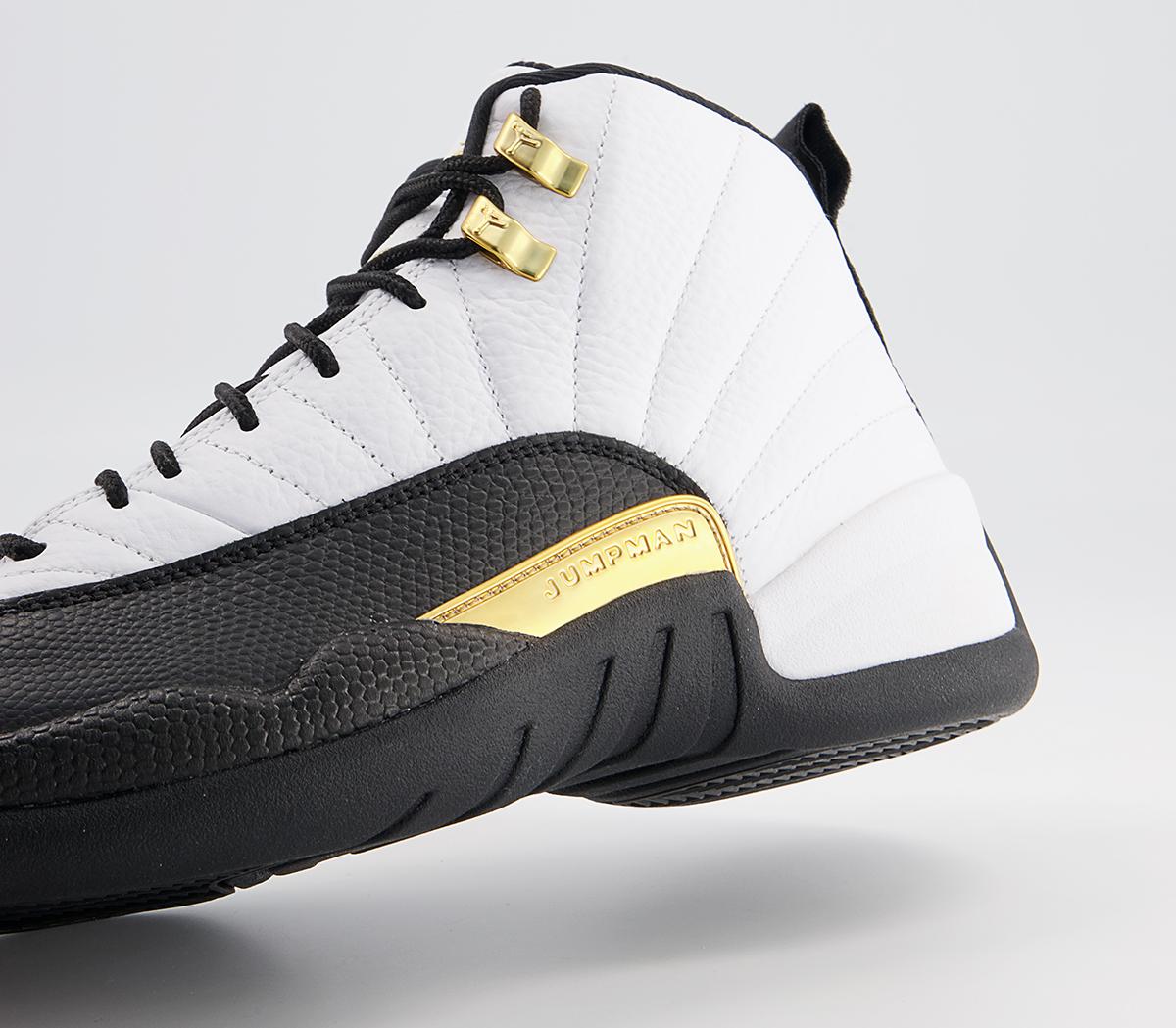 JordanAir Jordan 12 Retro TrainersWhite Metallic Gold Black