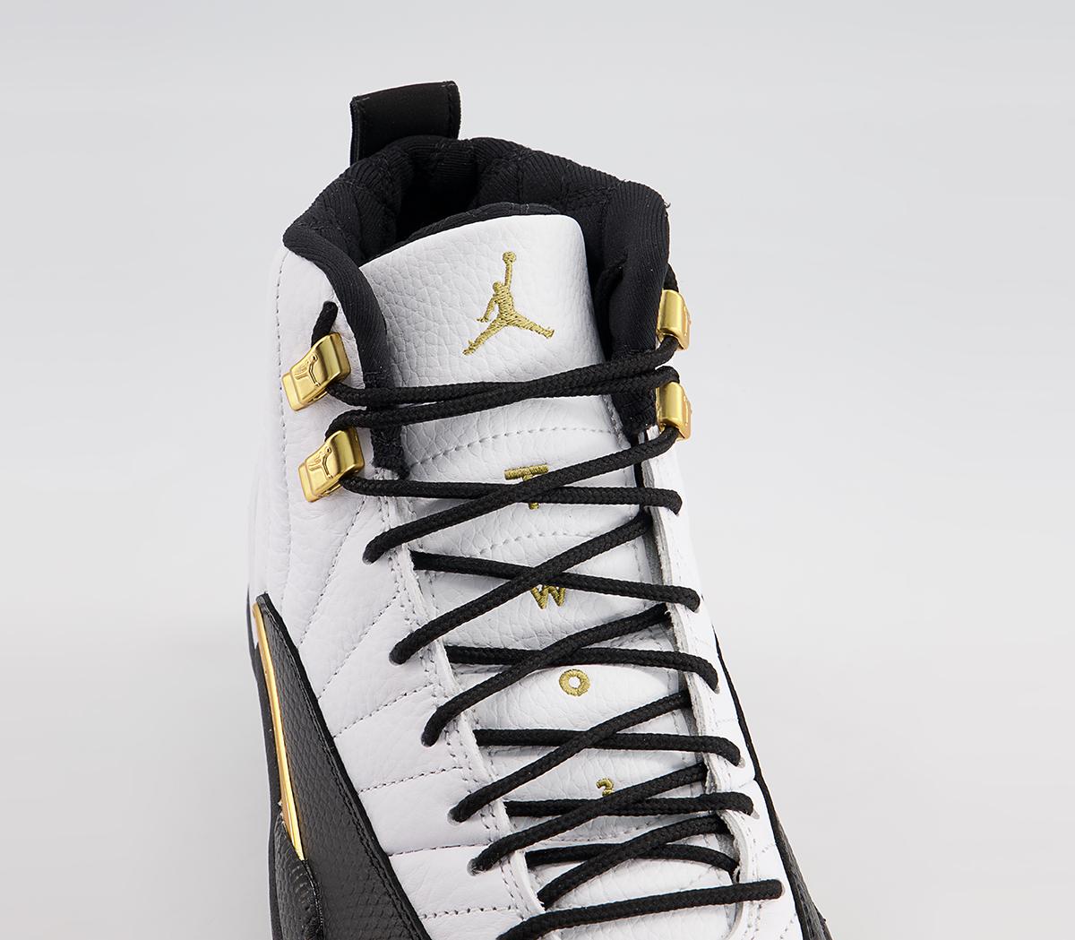 JordanAir Jordan 12 Retro TrainersWhite Metallic Gold Black