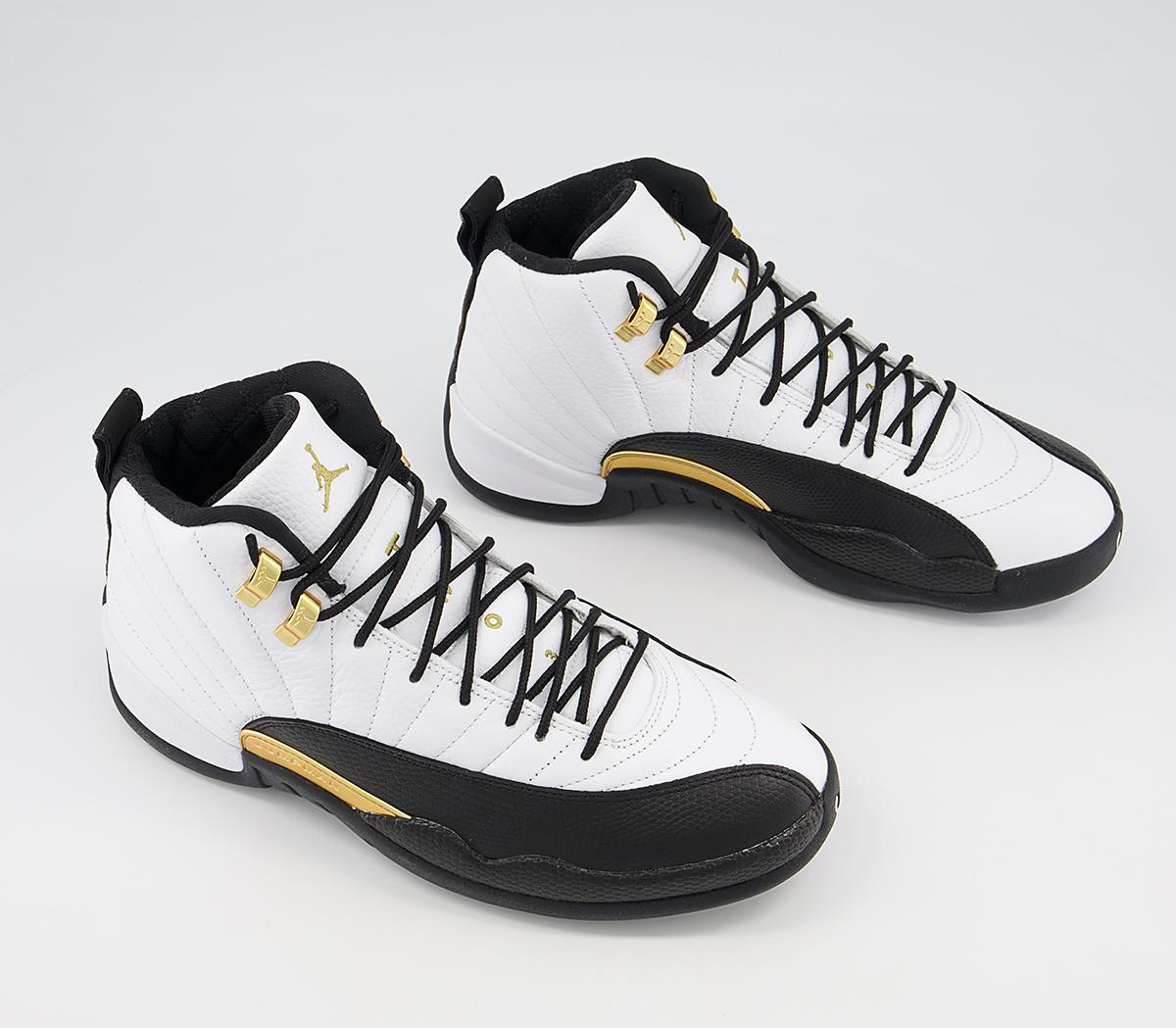 JordanAir Jordan 12 Retro TrainersWhite Metallic Gold Black