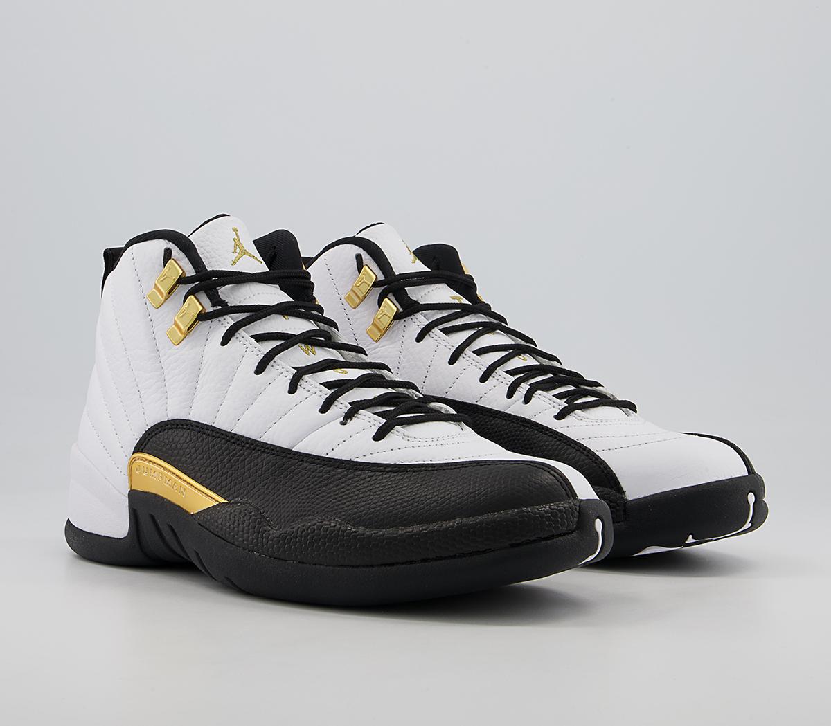 JordanAir Jordan 12 Retro TrainersWhite Metallic Gold Black