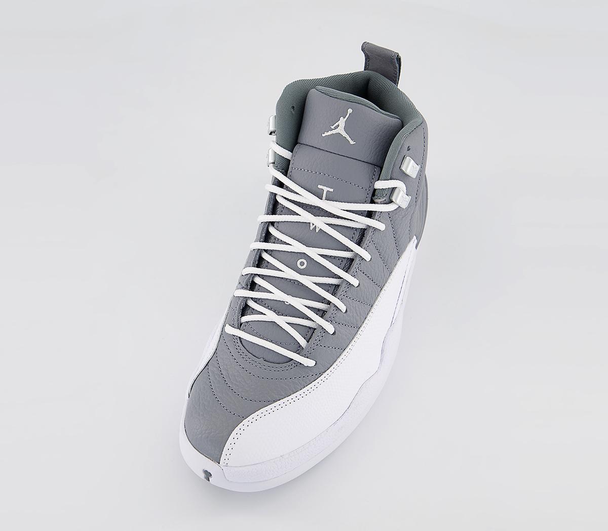 Jordan Air Jordan 12 Retro Trainers Jordan Air Jordan 12 Retro Trainers Stealth White Cool Grey