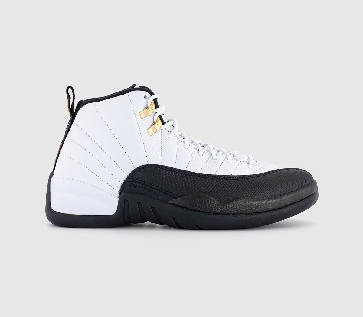 JordanAir Jordan 12 Retro Trainers White Black Taxi