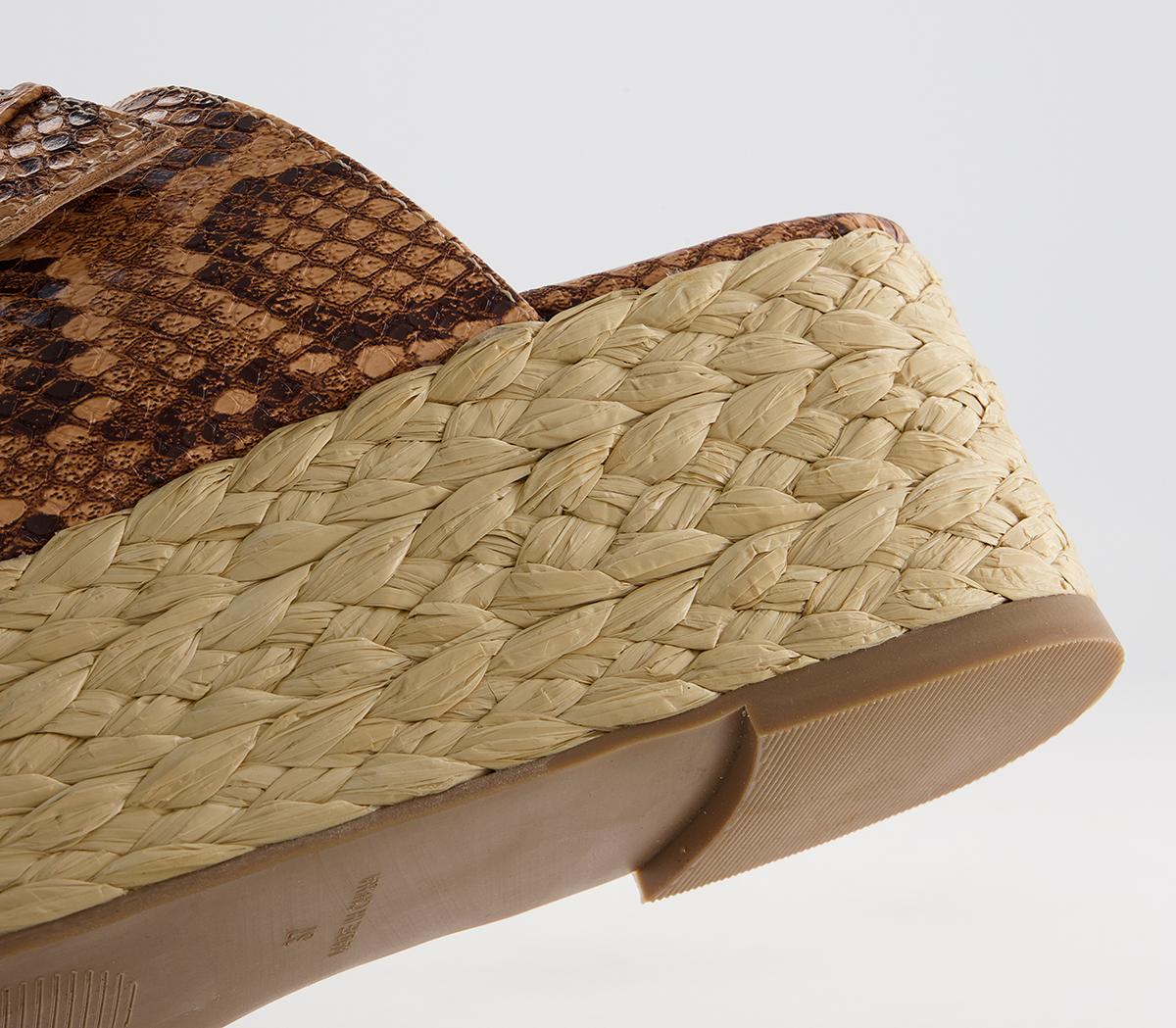Office Margerie Raffia Espadrille Mules Office Margerie Raffia Espadrille Mules Snake