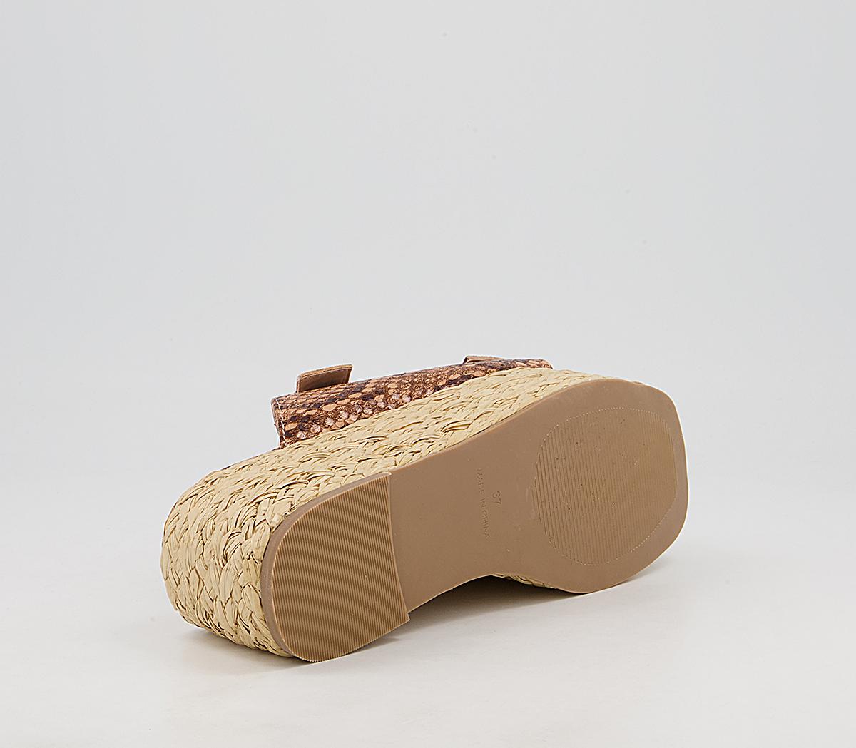 Office Margerie Raffia Espadrille Mules Office Margerie Raffia Espadrille Mules Snake