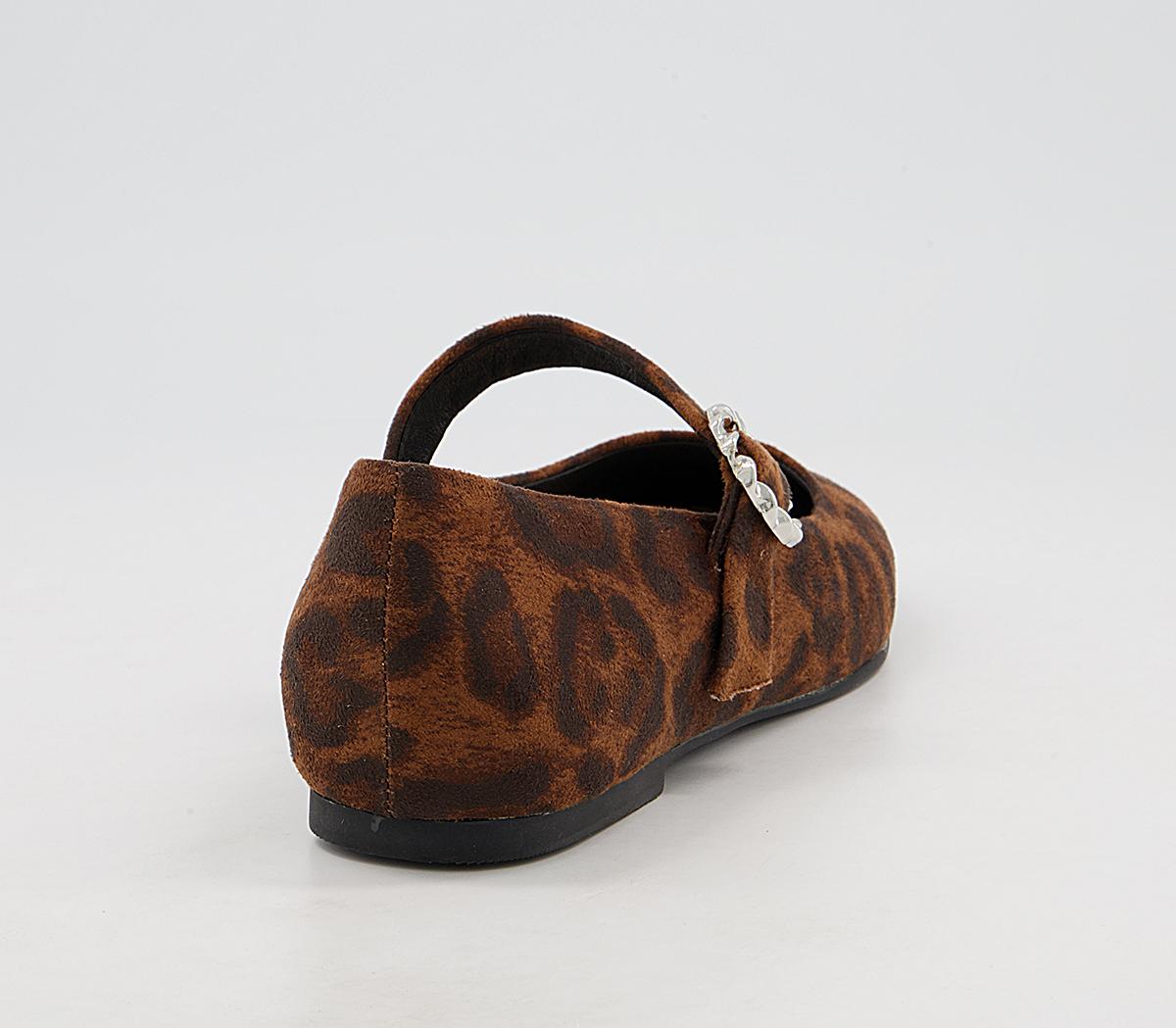 Office Fitting Mary Jane Flats Office Fitting Mary Jane Flats Leopard