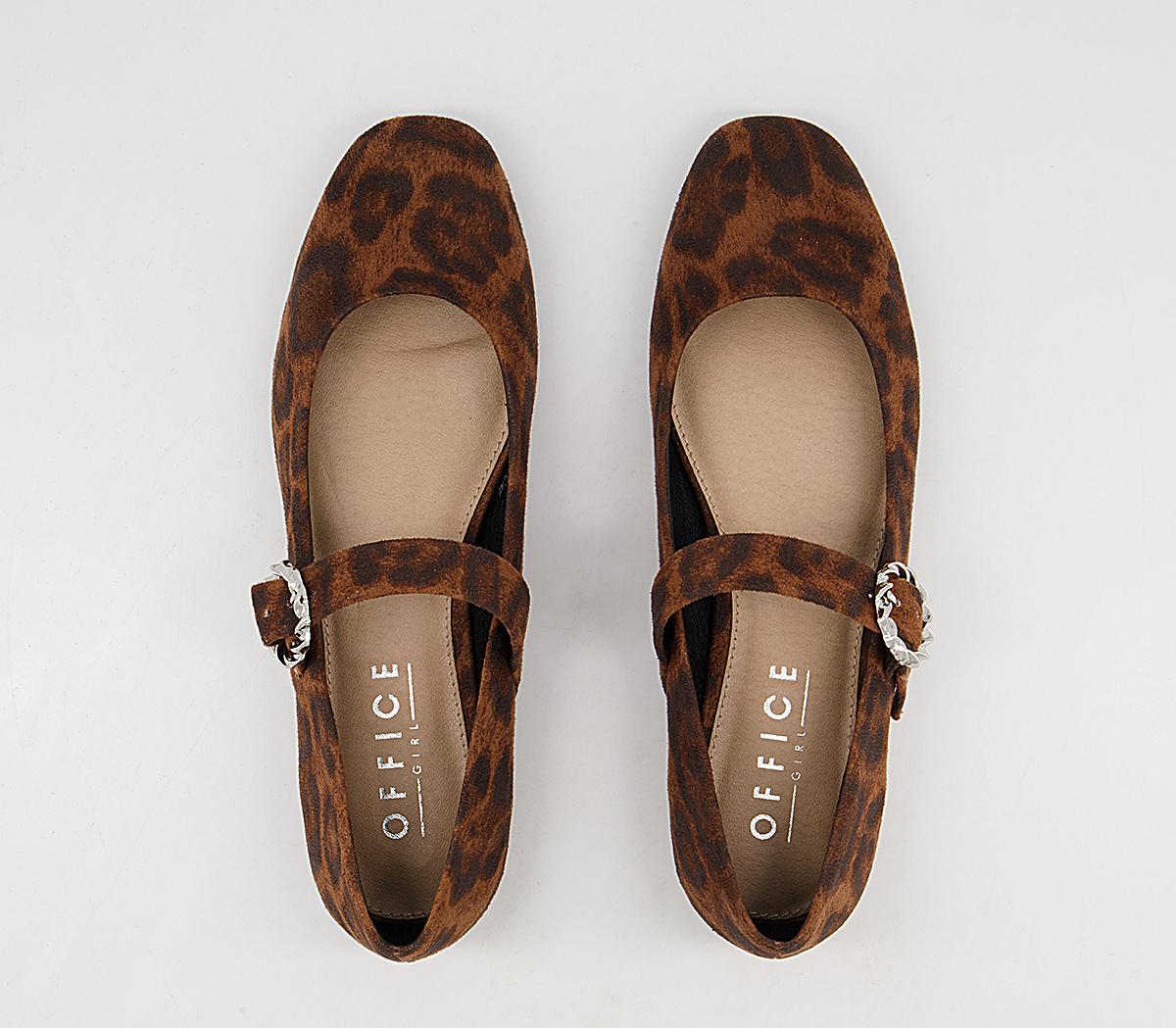 Office Fitting Mary Jane Flats Office Fitting Mary Jane Flats Leopard