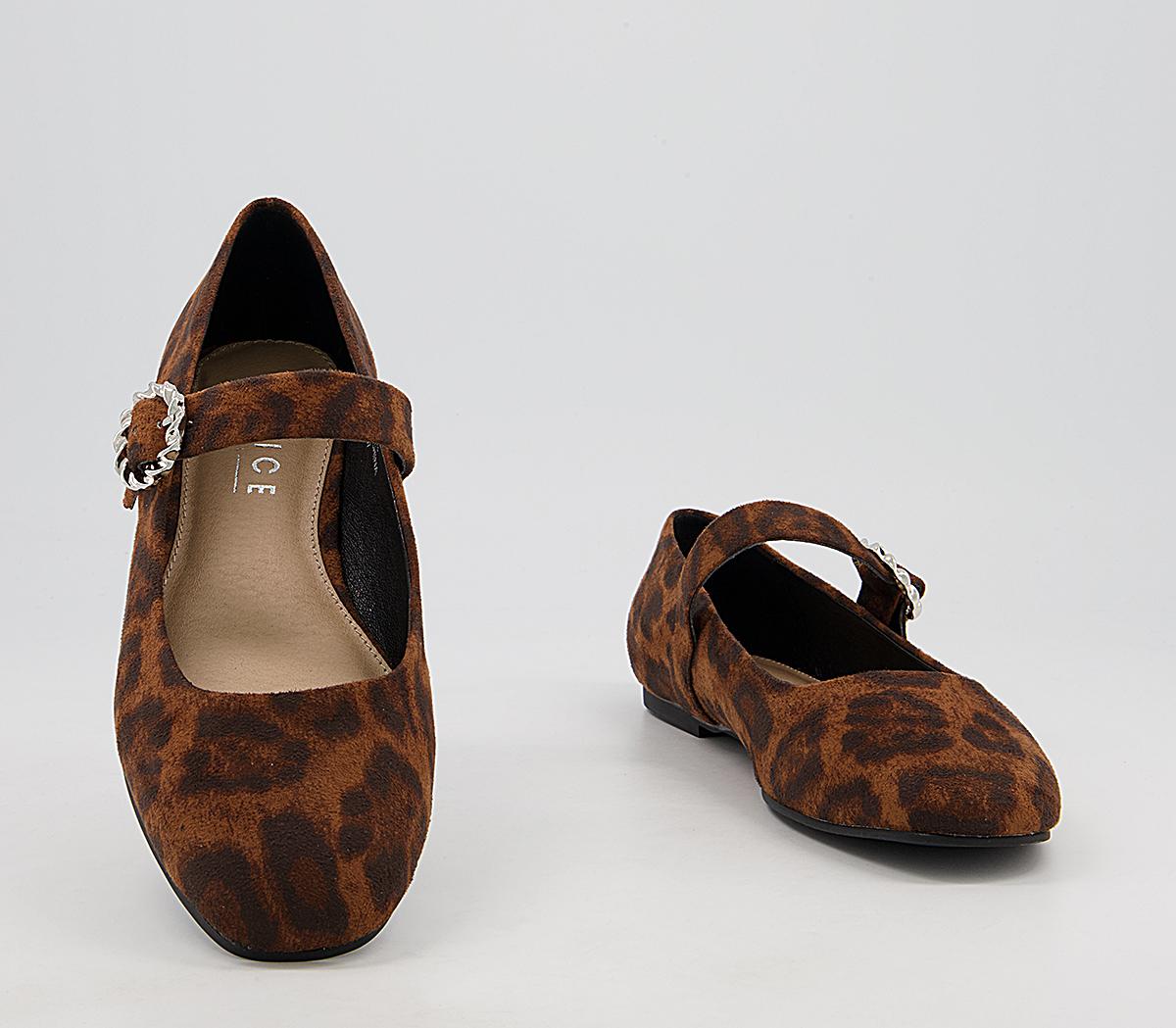 Office Fitting Mary Jane Flats Office Fitting Mary Jane Flats Leopard