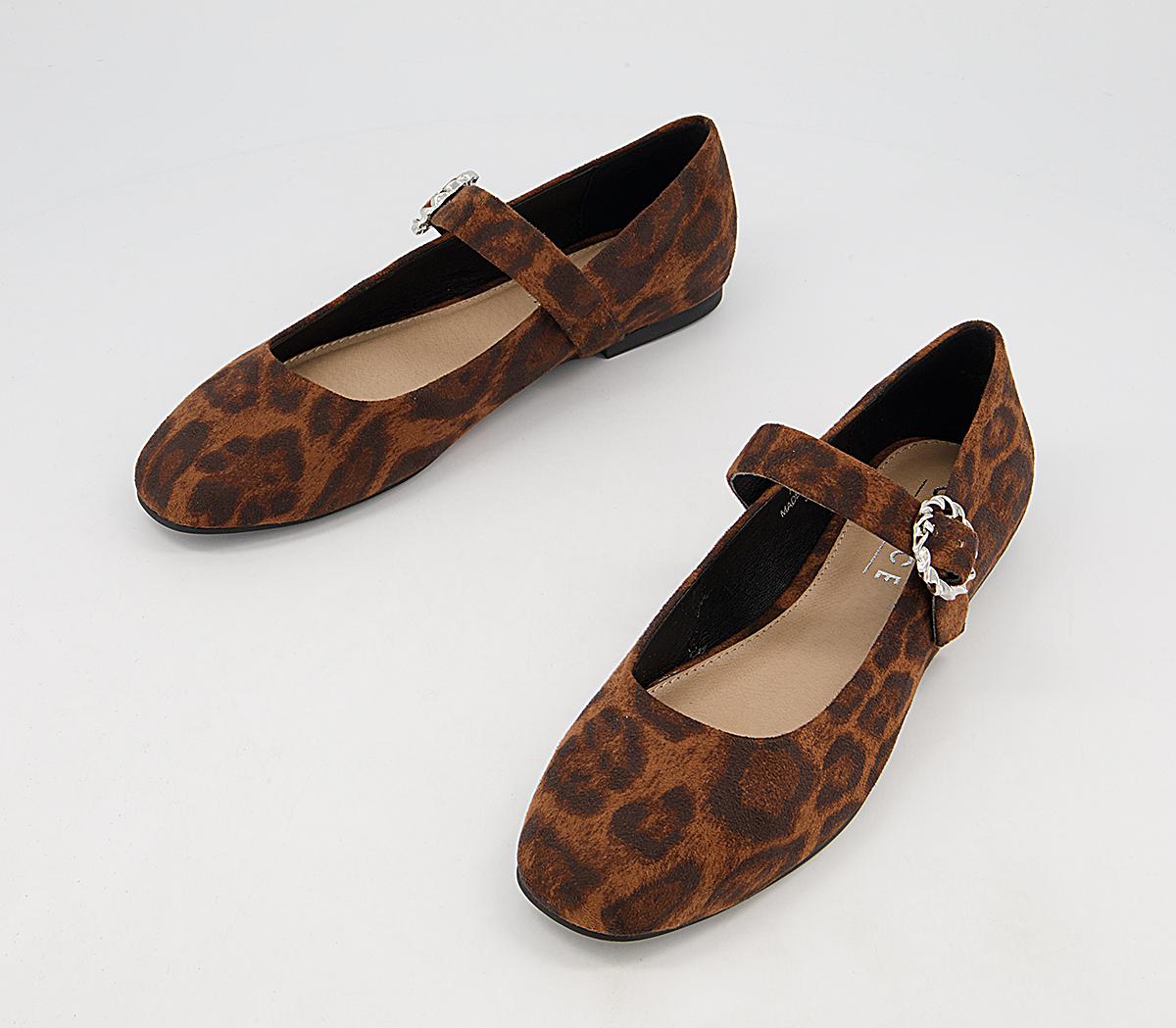 Office Fitting Mary Jane Flats Office Fitting Mary Jane Flats Leopard