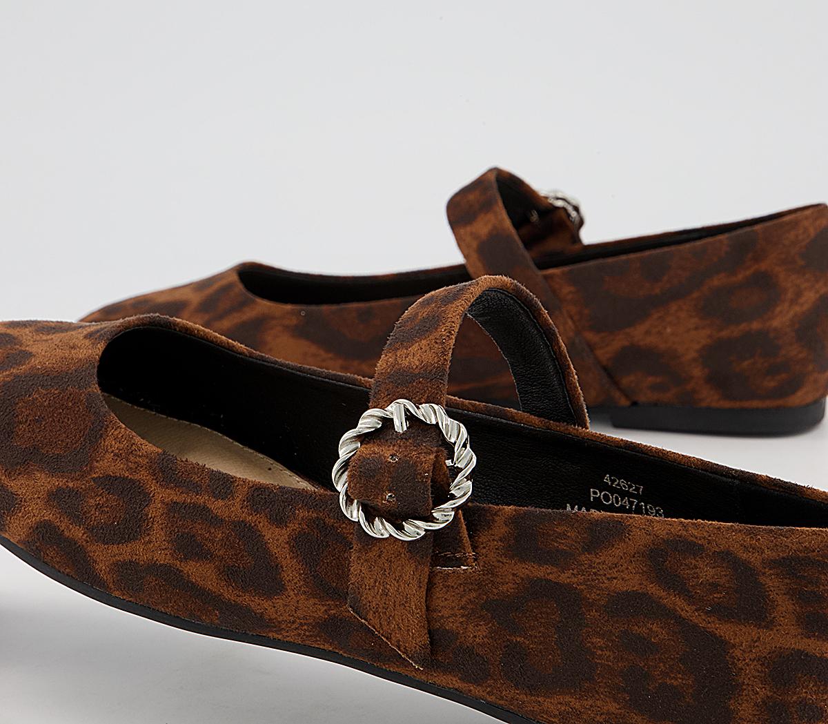 Office Fitting Mary Jane Flats Office Fitting Mary Jane Flats Leopard