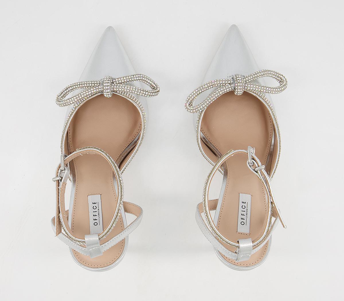 Office Honoured Occasion Point Stilettos Office Honoured Occasion Point Stilettos Silver Leather