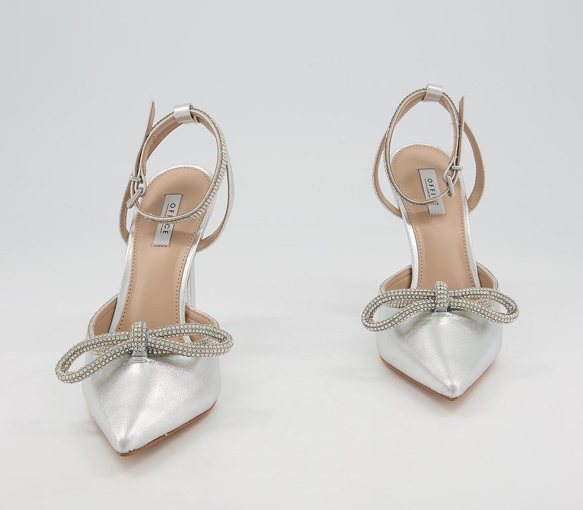 Office Honoured Occasion Point Stilettos Office Honoured Occasion Point Stilettos Silver Leather