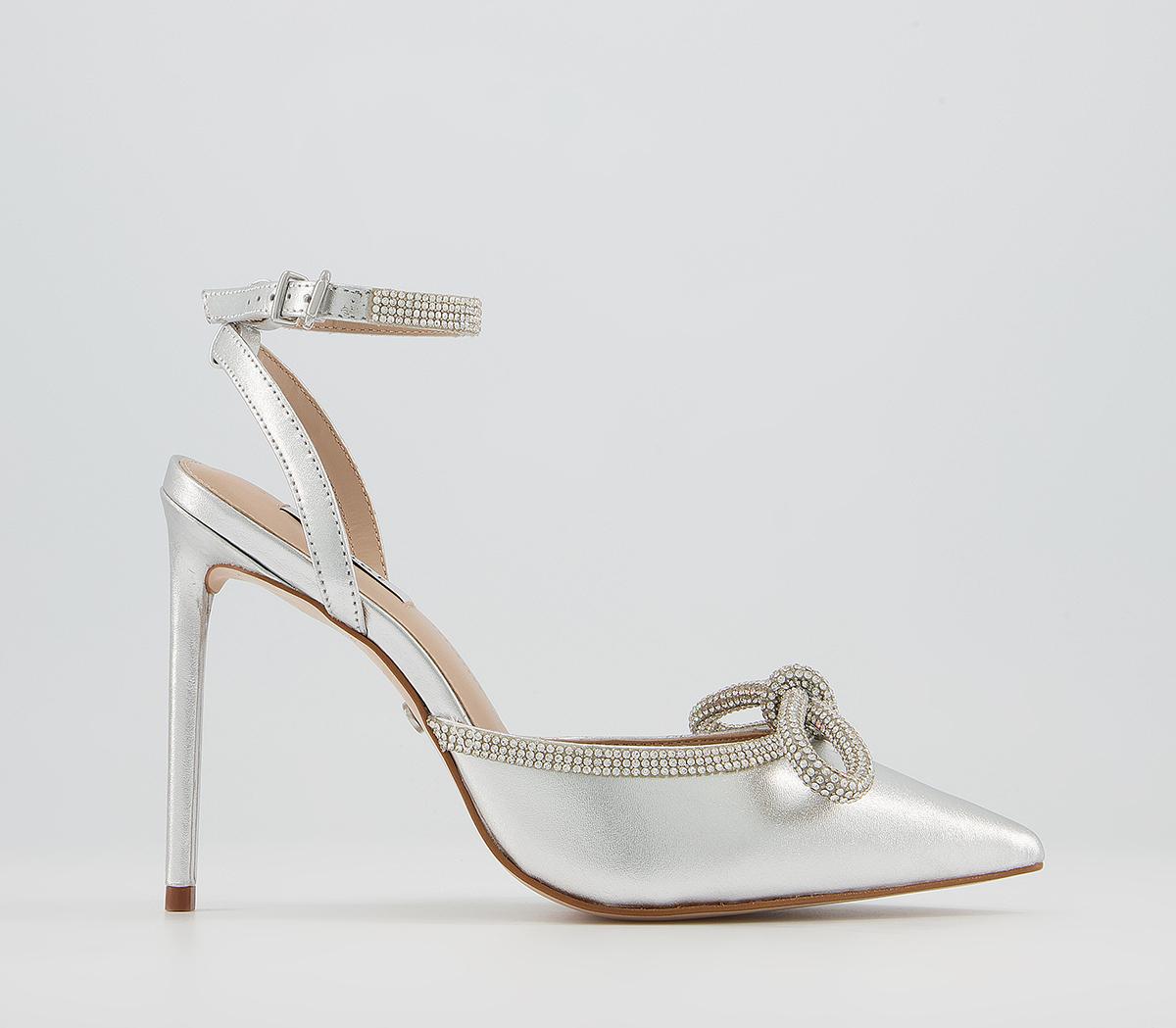 Office Honoured Occasion Point Stilettos Office Honoured Occasion Point Stilettos Silver Leather