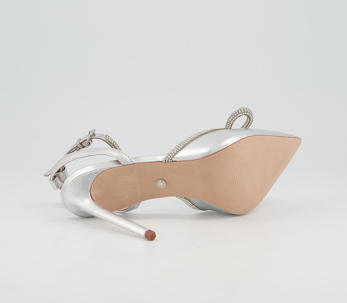 Office Honoured Occasion Point Stilettos Office Honoured Occasion Point Stilettos Silver Leather