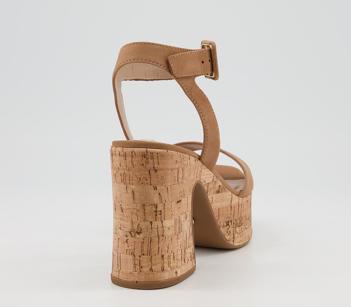 Office Hilla Cork Platform Heels Office Hilla Cork Platform Heels Nude Nubuck