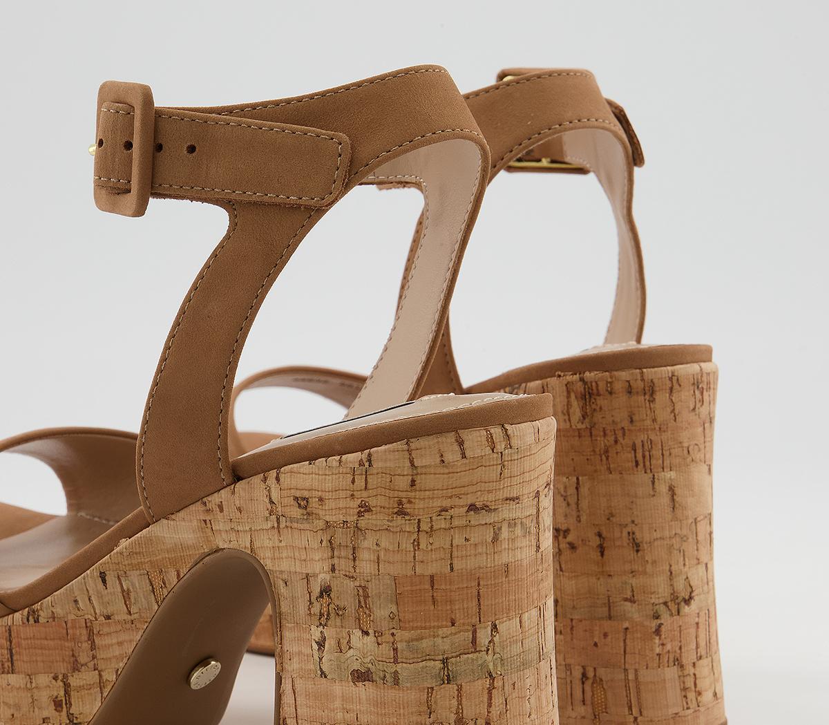 Office Hilla Cork Platform Heels Office Hilla Cork Platform Heels Nude Nubuck