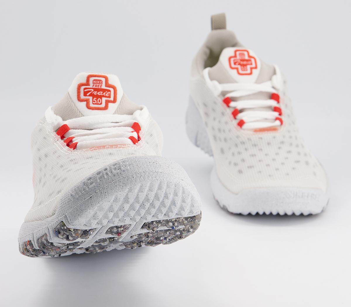 Nike Free Run Trail Crater Trainers Nike Free Run Trail Crater Trainers White Orange Cream Cave Stone