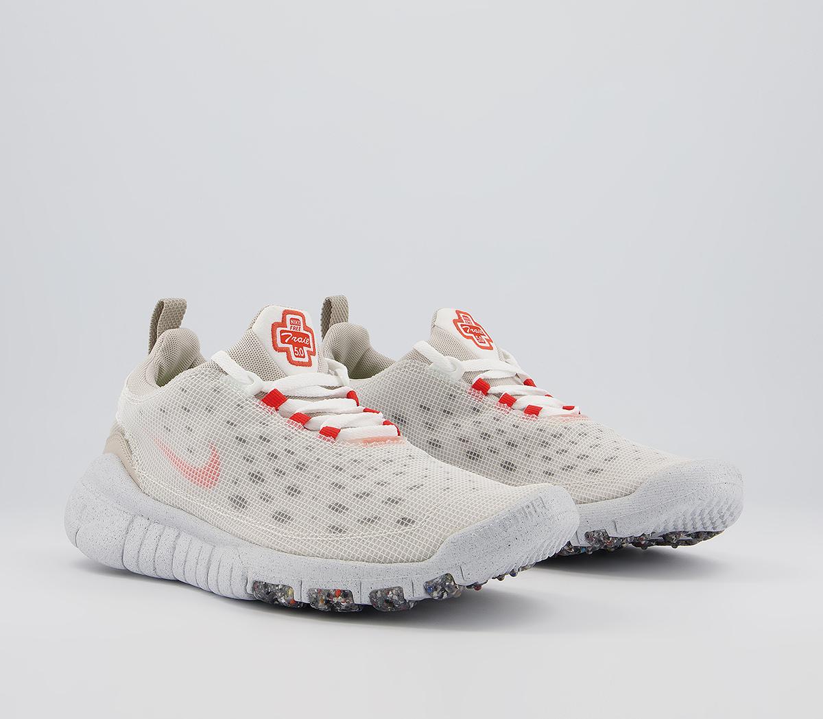 Nike Free Run Trail Crater Trainers Nike Free Run Trail Crater Trainers White Orange Cream Cave Stone