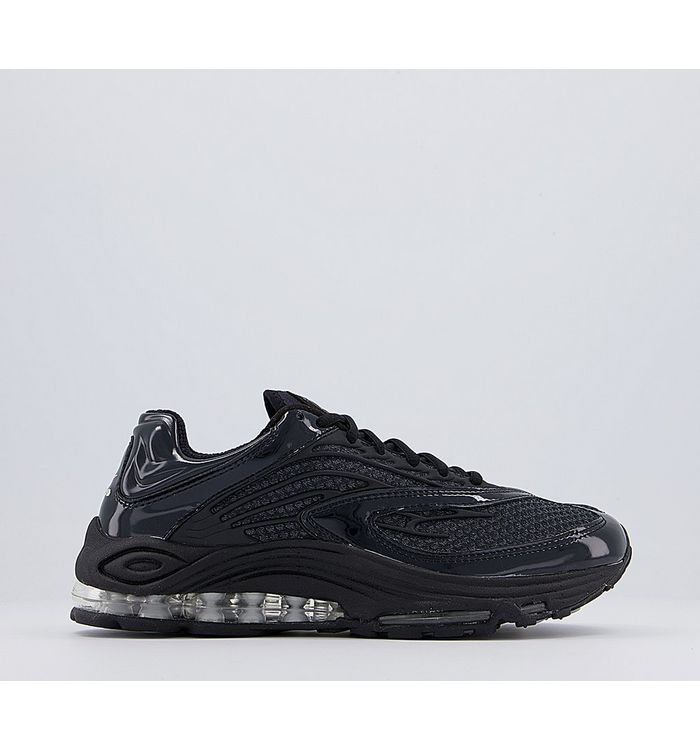 Nike Air Tuned Max Trainers Black Black Black Silver Clear Mixed Material,Black
