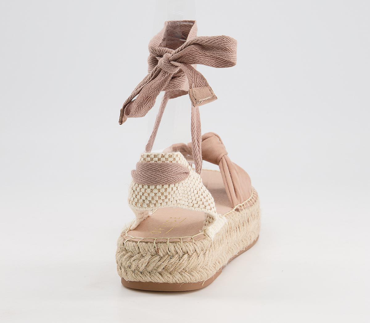 Office Sudden Knotted Espadrilles Office Sudden Knotted Espadrilles Nude