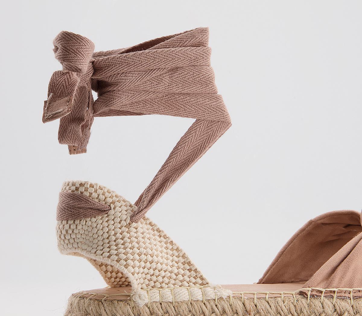 Office Sudden Knotted Espadrilles Office Sudden Knotted Espadrilles Nude