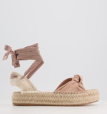 OFFICE Sudden Knotted Espadrilles Beige